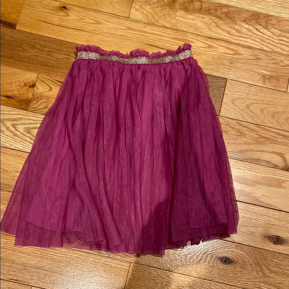 Fun Burgundy Tulle Skirt